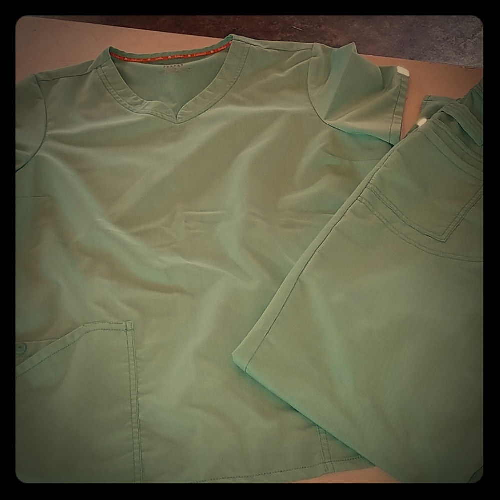 Cute Mint Green Scrub Set